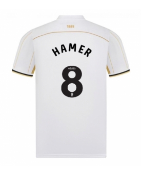 Sheffield United Gustavo Hamer #8 Maglia Gara Trasferta Repliche 2025-26 Maniche Corte